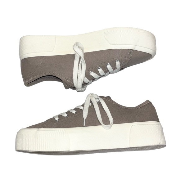 H&M Gray Canvas Platform Sneakers - Picture 6 of 11